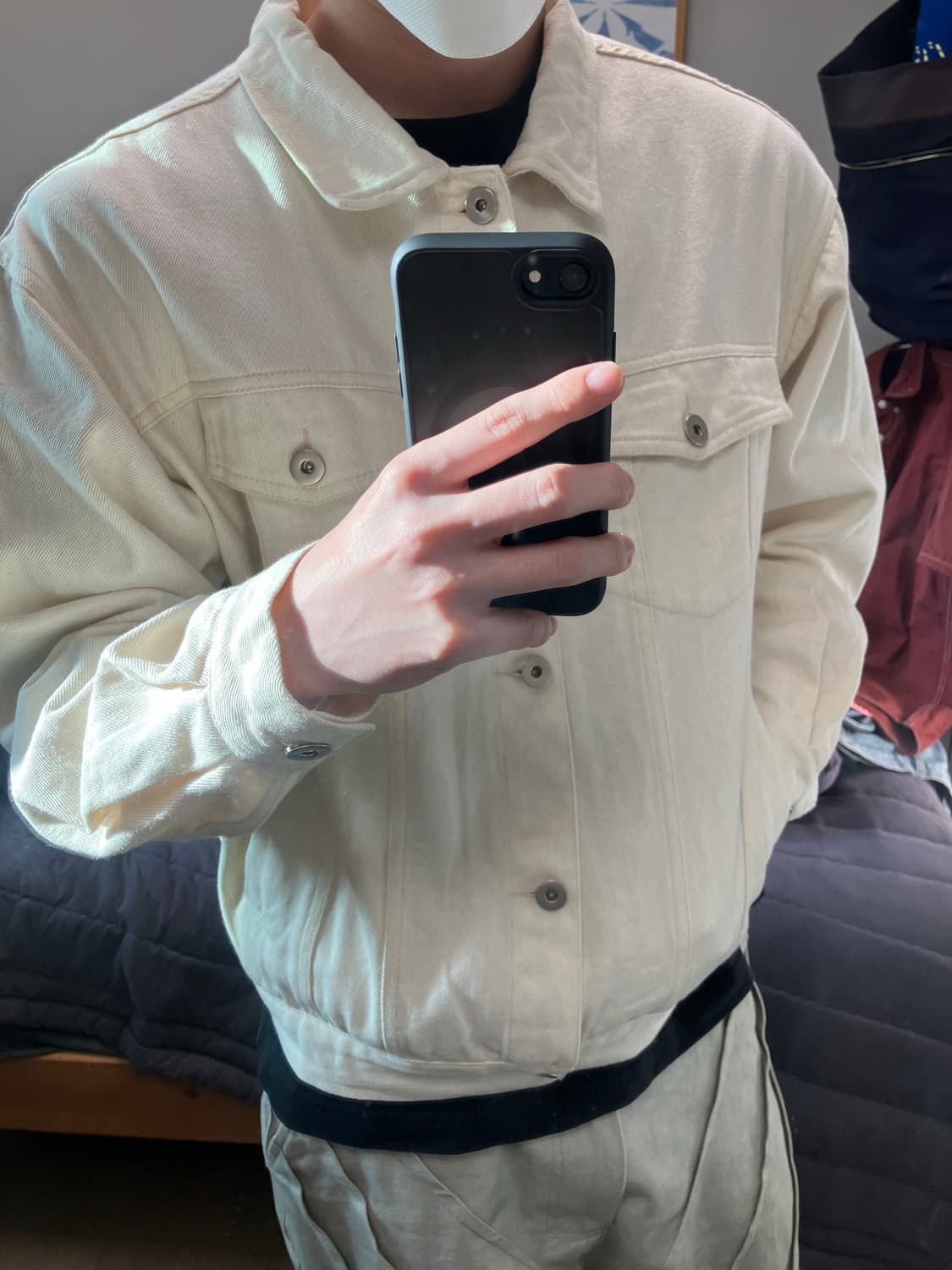 white denim jacket 화이트 데님자켓 M 상품이미지2