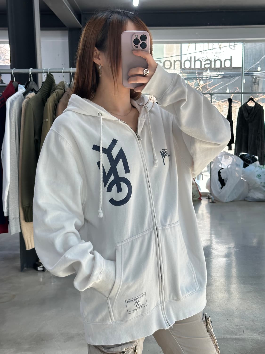 스투시 00s NYC 넘버링 후드집업 상품이미지5