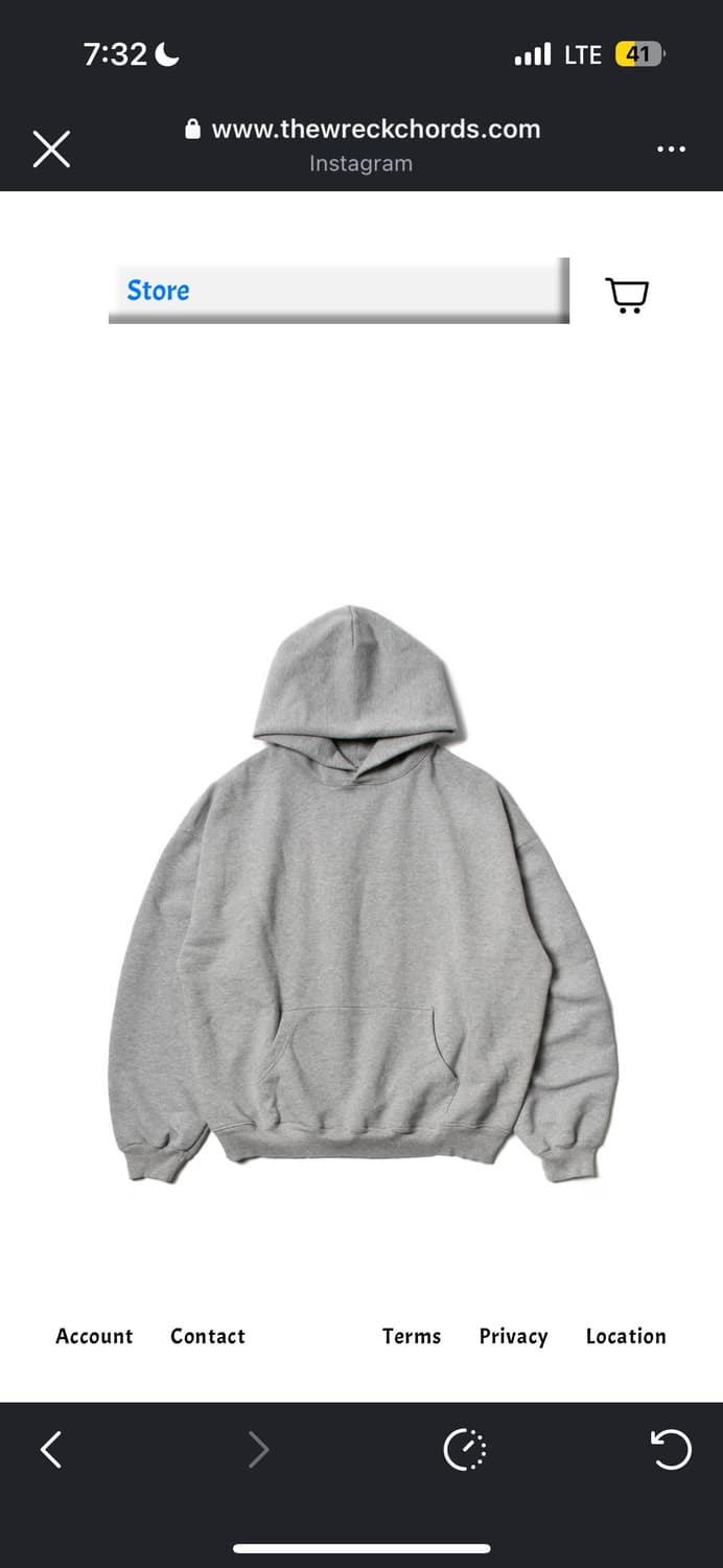 (3) 뤡코즈 그레이 후드티 상품이미지1