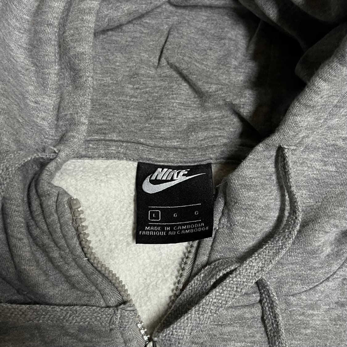 나이키 회색 후드집업 L 상품이미지2