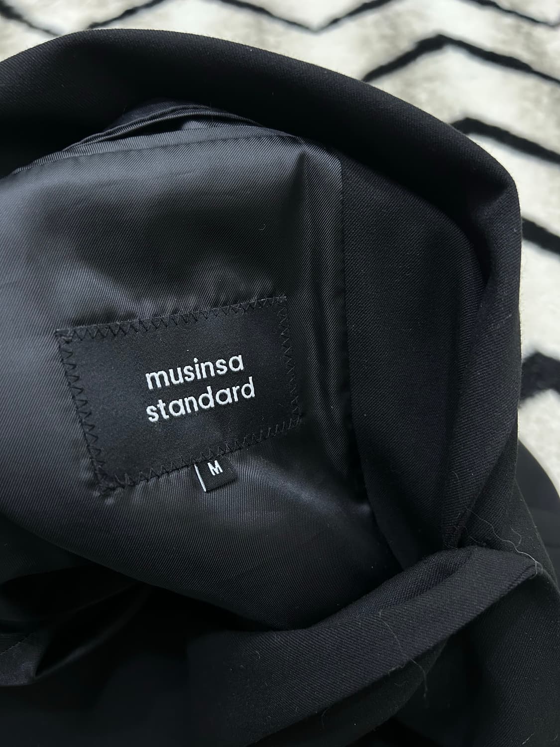 [M]무신사스탠다드 베이식 블레이저/블랙 상품이미지6