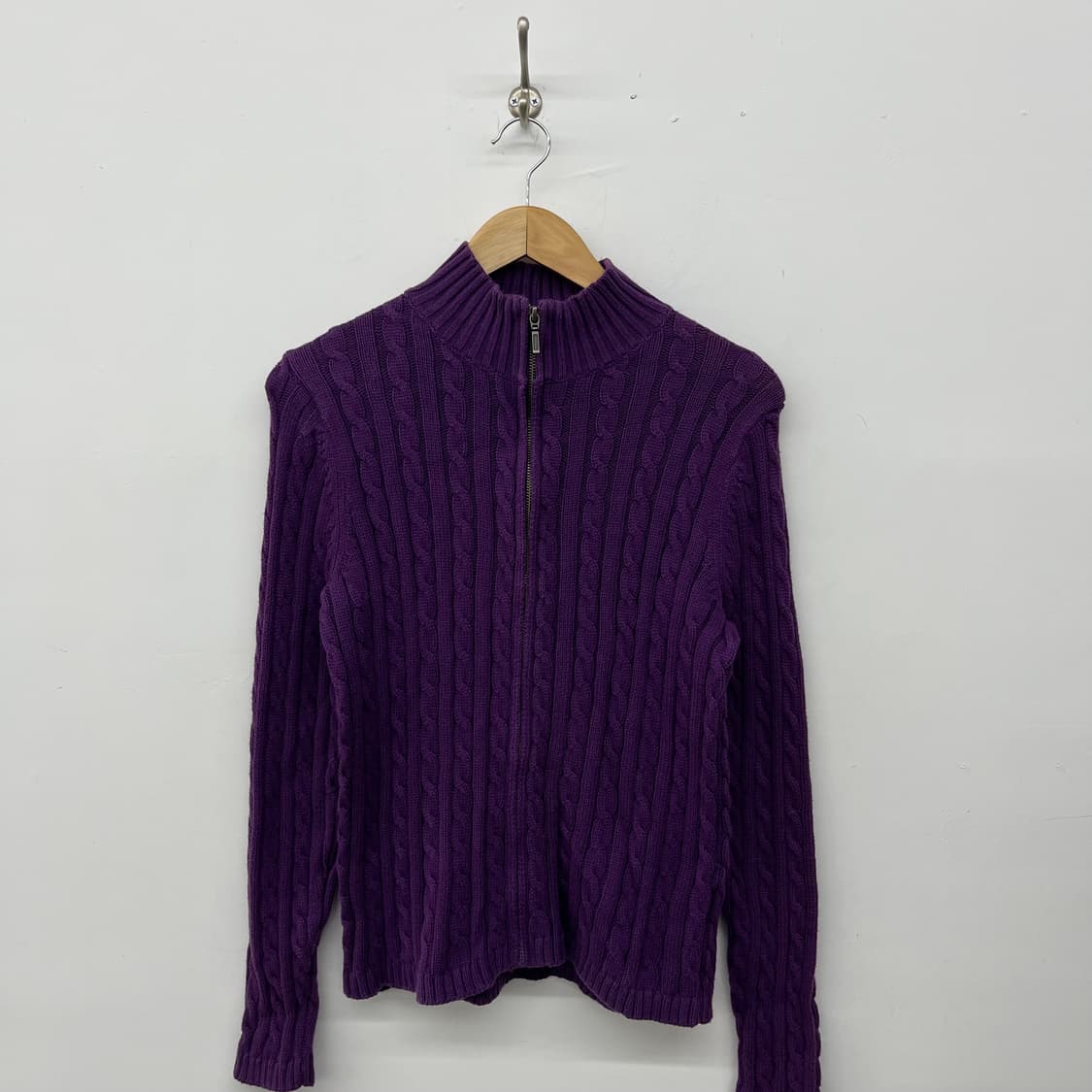 엘엘빈 케이블 니트집업 여m 상품이미지1