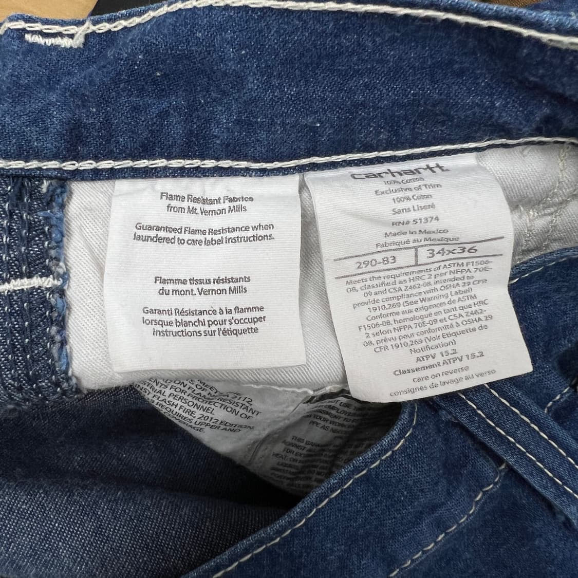 [34X36] 칼하트 카펜터 팬츠 상품이미지4