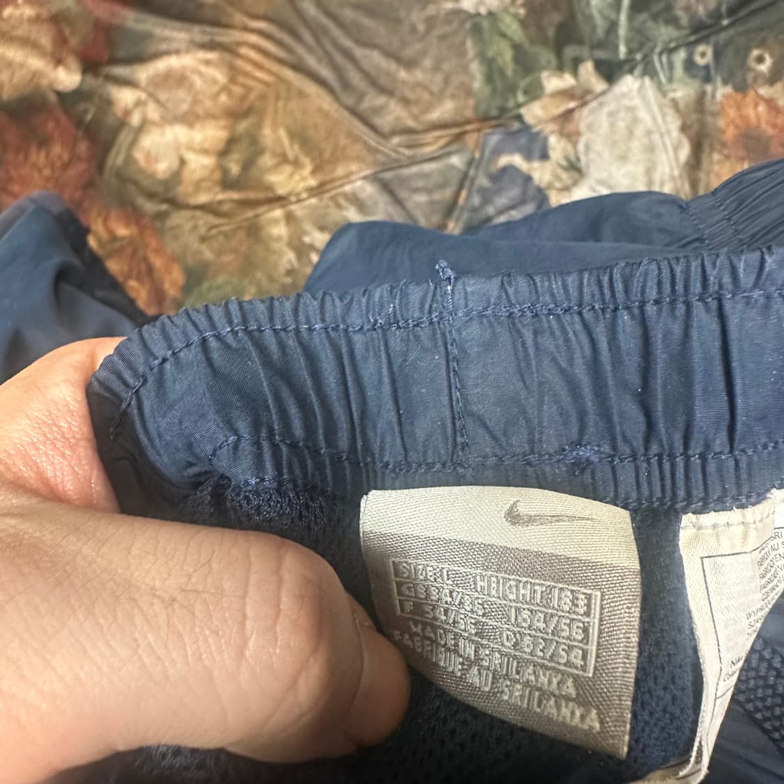 나이키 올드스쿨 화이트 사이드라인 네이비와이드트랙팬츠 L 상품이미지3