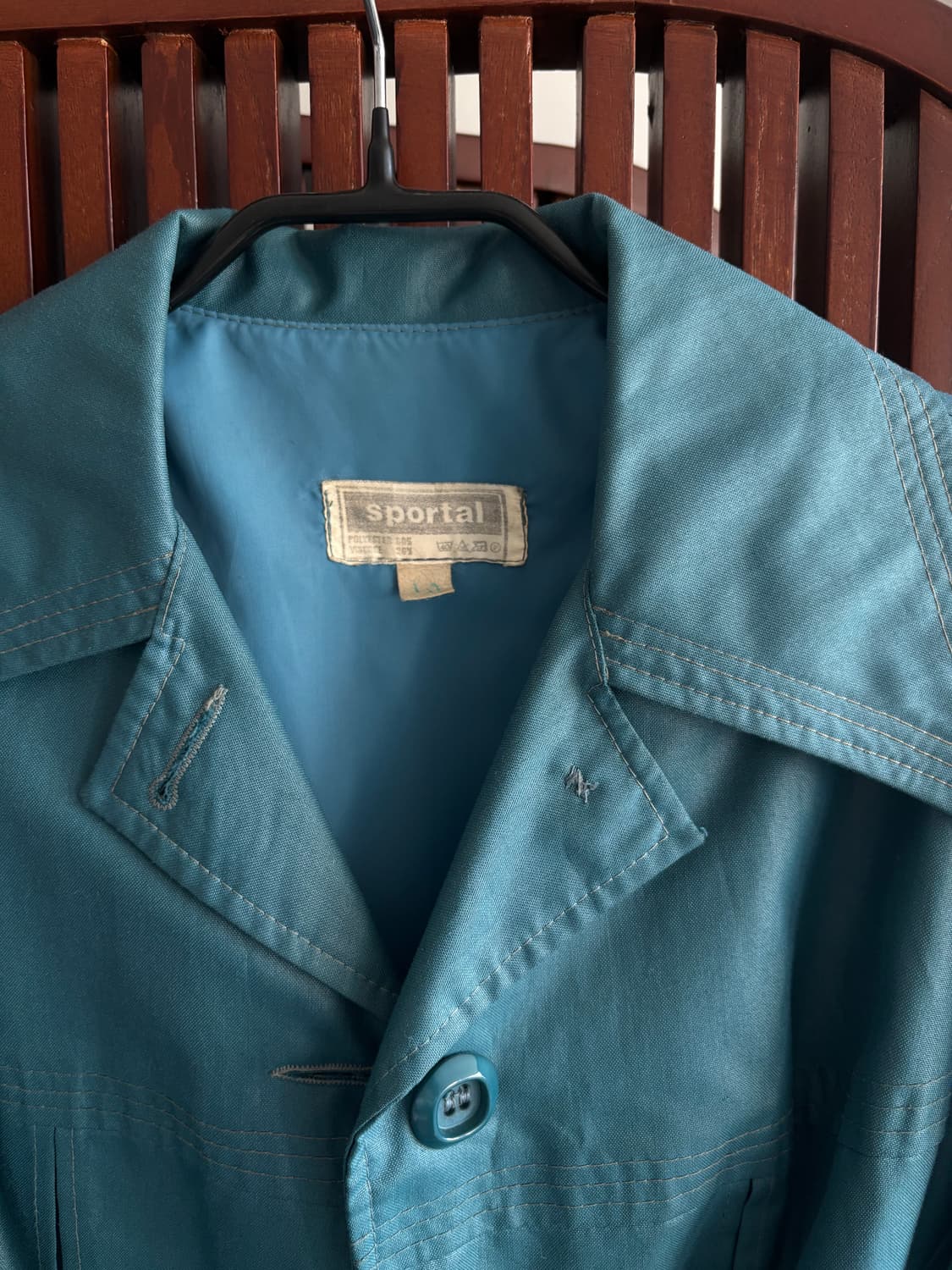 블루 트렌치 코트 상품이미지3