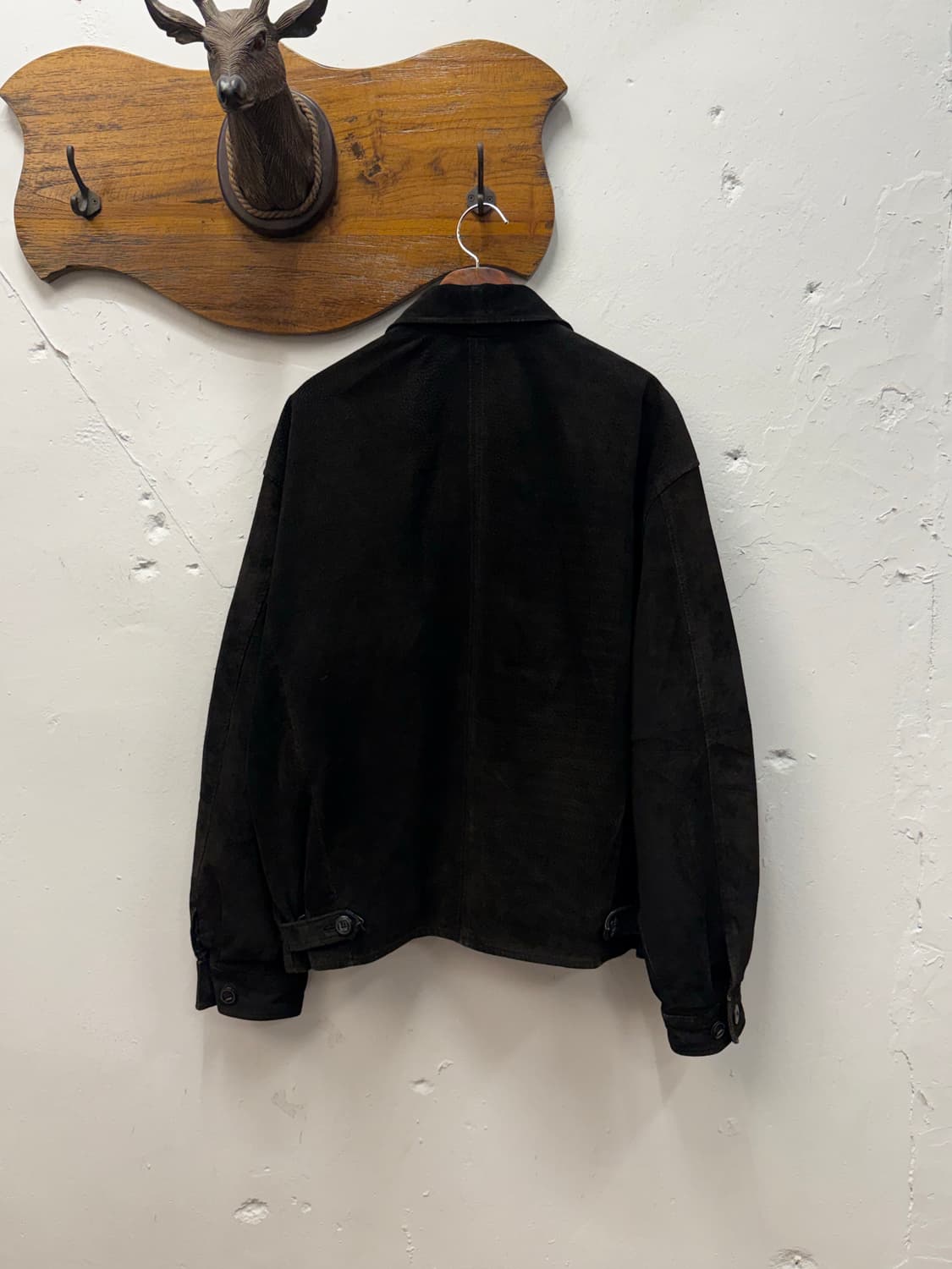 L) 90s SEAHOP Leather Bomber Jacket 상품이미지4