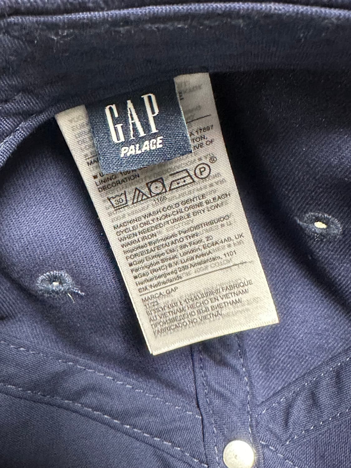 GAP X PALACE 네이비 모자 상품이미지4