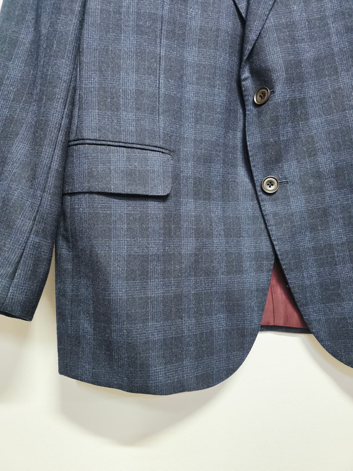 캠브릿지 체크무늬 남성 자켓 모100% 상품이미지2