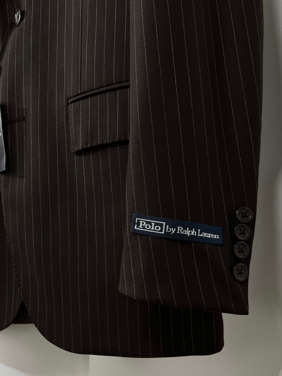 폴로 랄프로렌 꼬르넬리아니 이태리 콩그레스맨 핀스트라이프 버진울 수트자켓 상품이미지8