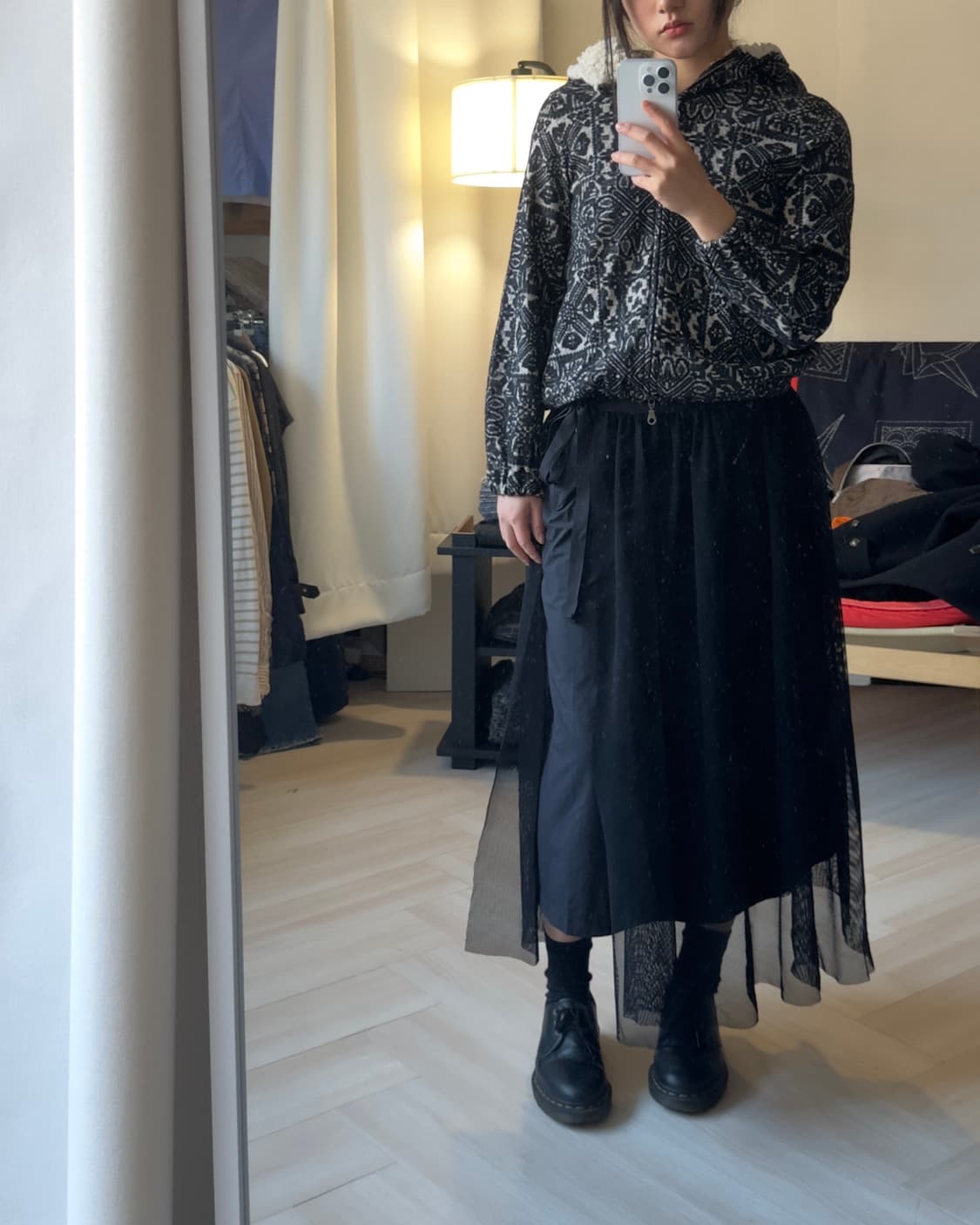 [AHCAHCUM] made in Japan pattern hoodie  상품이미지2