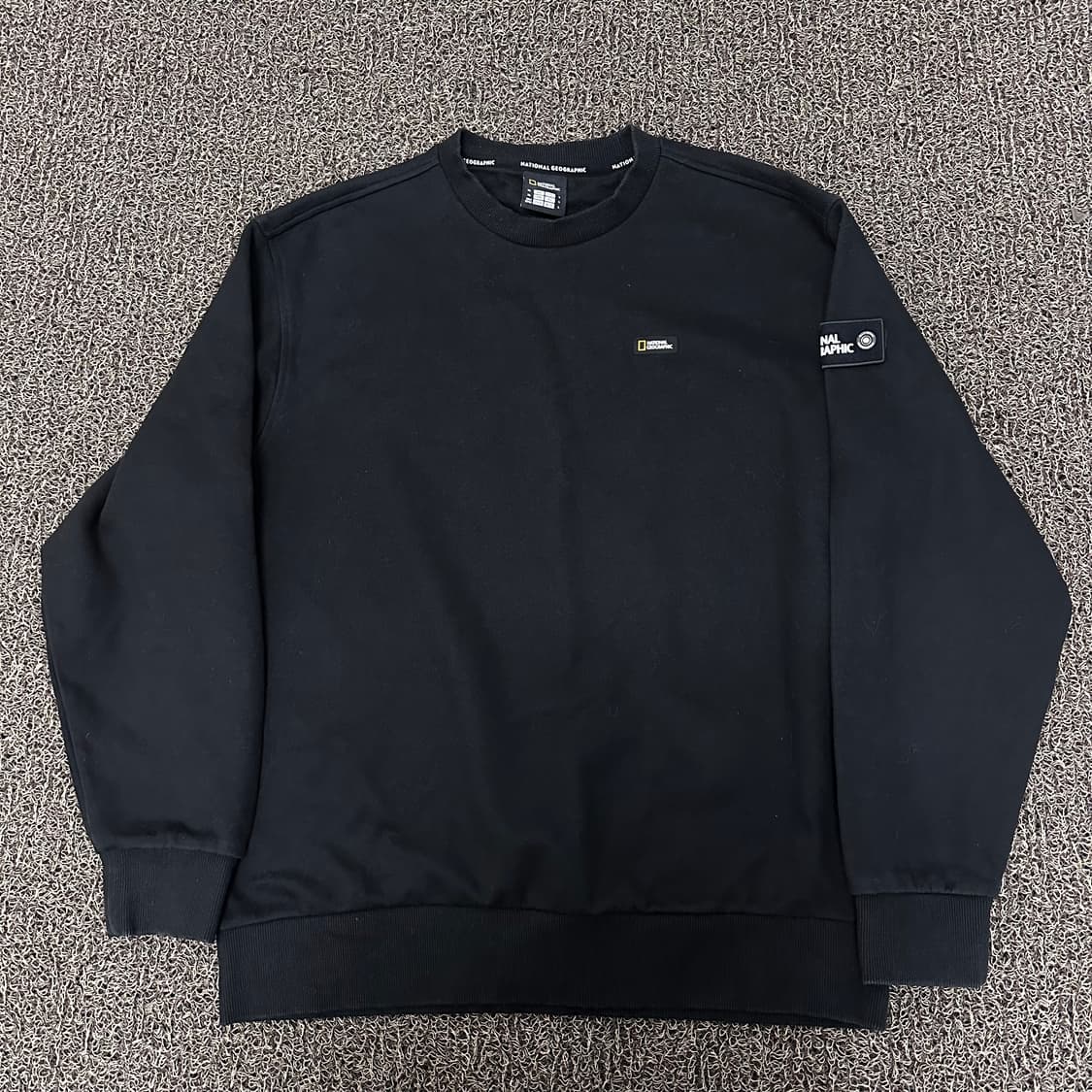 네셔널지오그래픽 맨투맨 블랙 XL 상품이미지1