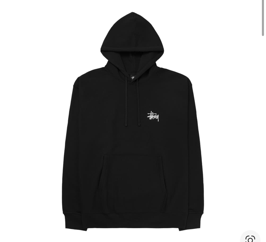 스투시 베이질 후드 블랙 상품이미지1