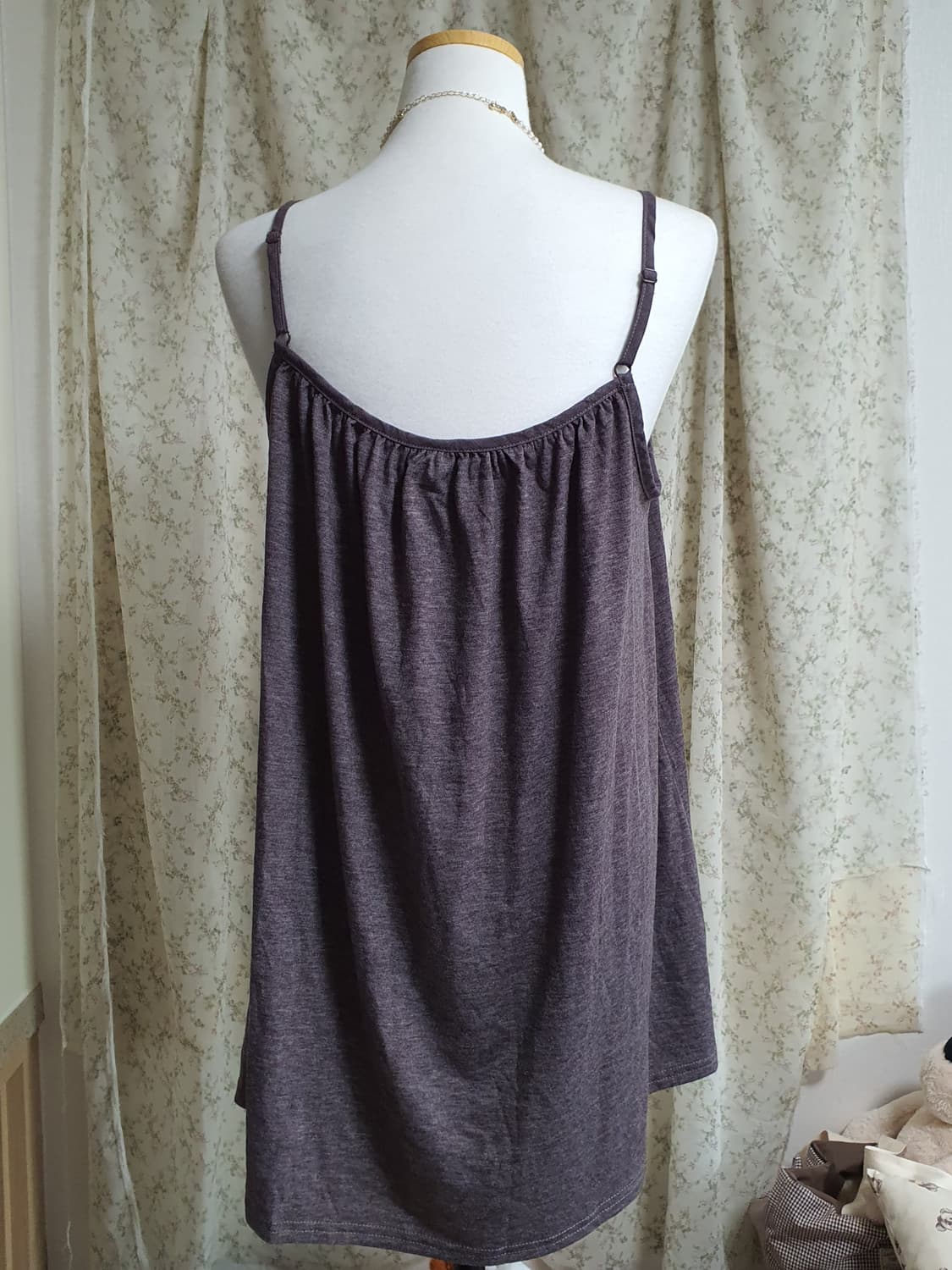 [일본빈티지] 애쉬 끈나시 롱 민소매나시 상품이미지3