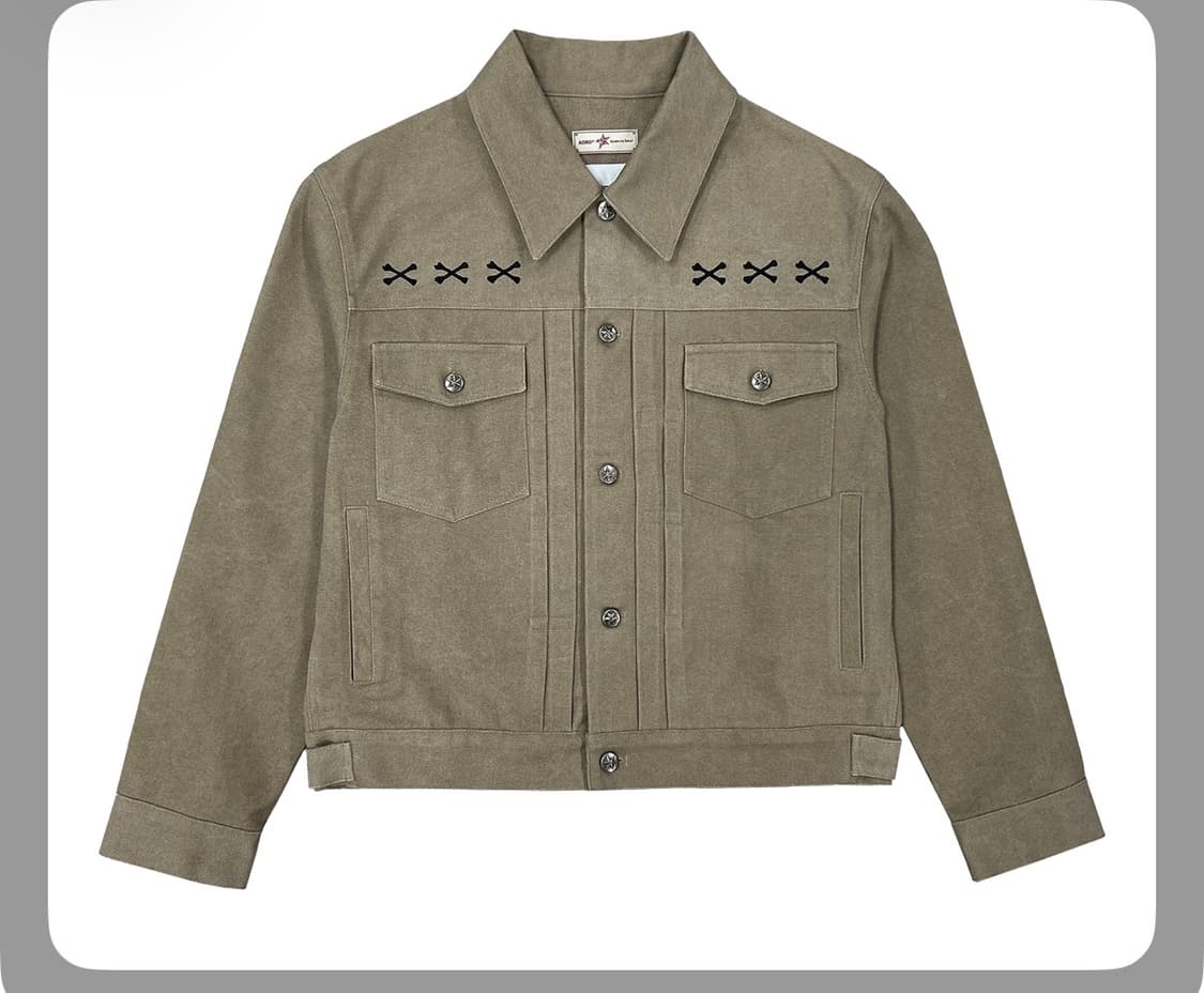 급처)  [2] 카미엔 x 아오이로 크롭 트러커 자켓 상품이미지1