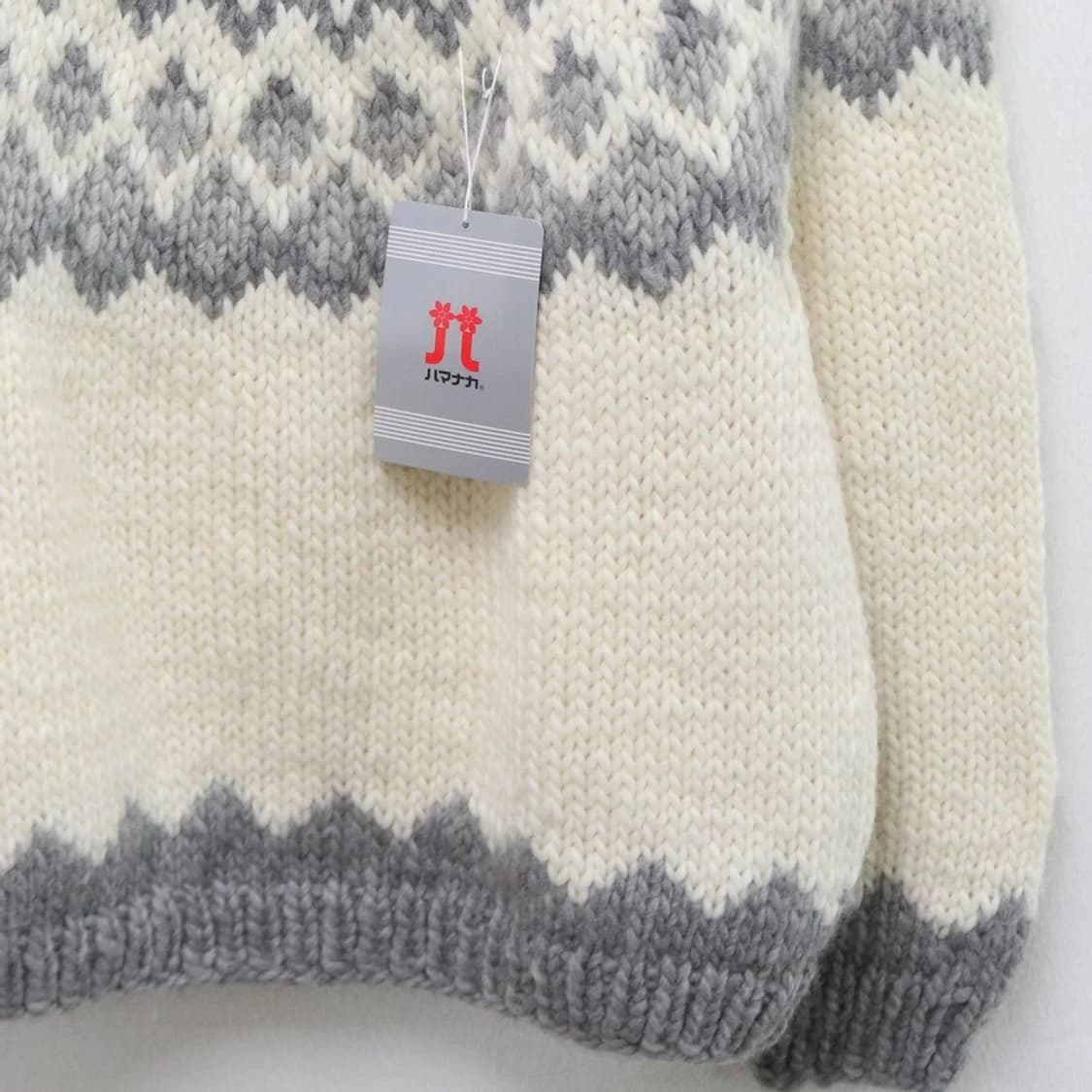 [미사용품] HAMANAKA 눈꽃 울 니트 62361 상품이미지4
