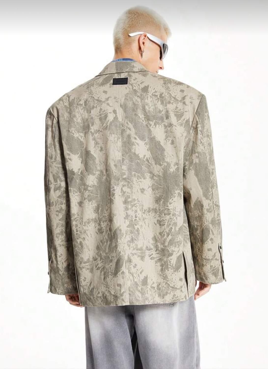 타이다이 오버핏 자켓 카키 상품이미지8