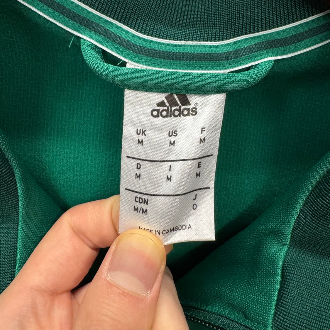 아디다스 팔메이라스 클럽 트랙자켓 전면 로고 포인트 그린 상품이미지6