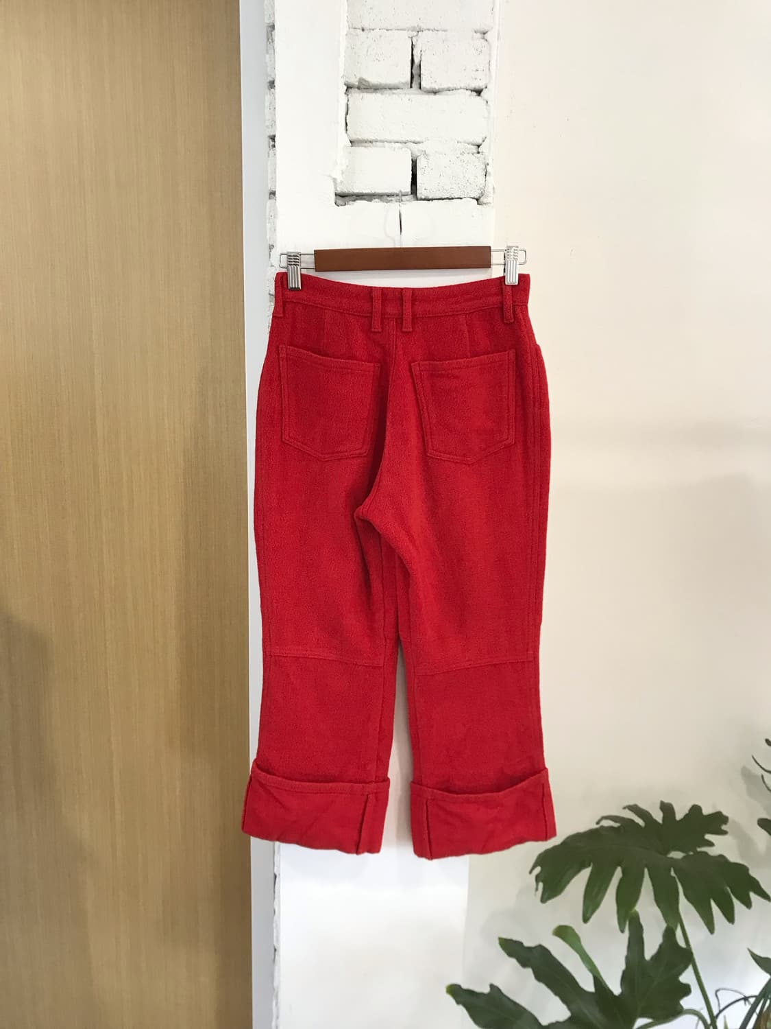 레드 울 카프리 팬츠 상품이미지8