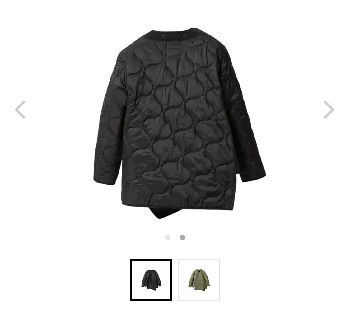 꼼데가르송 CDG x 알파인더스트리 콜라보 퀼팅자켓 상품이미지2