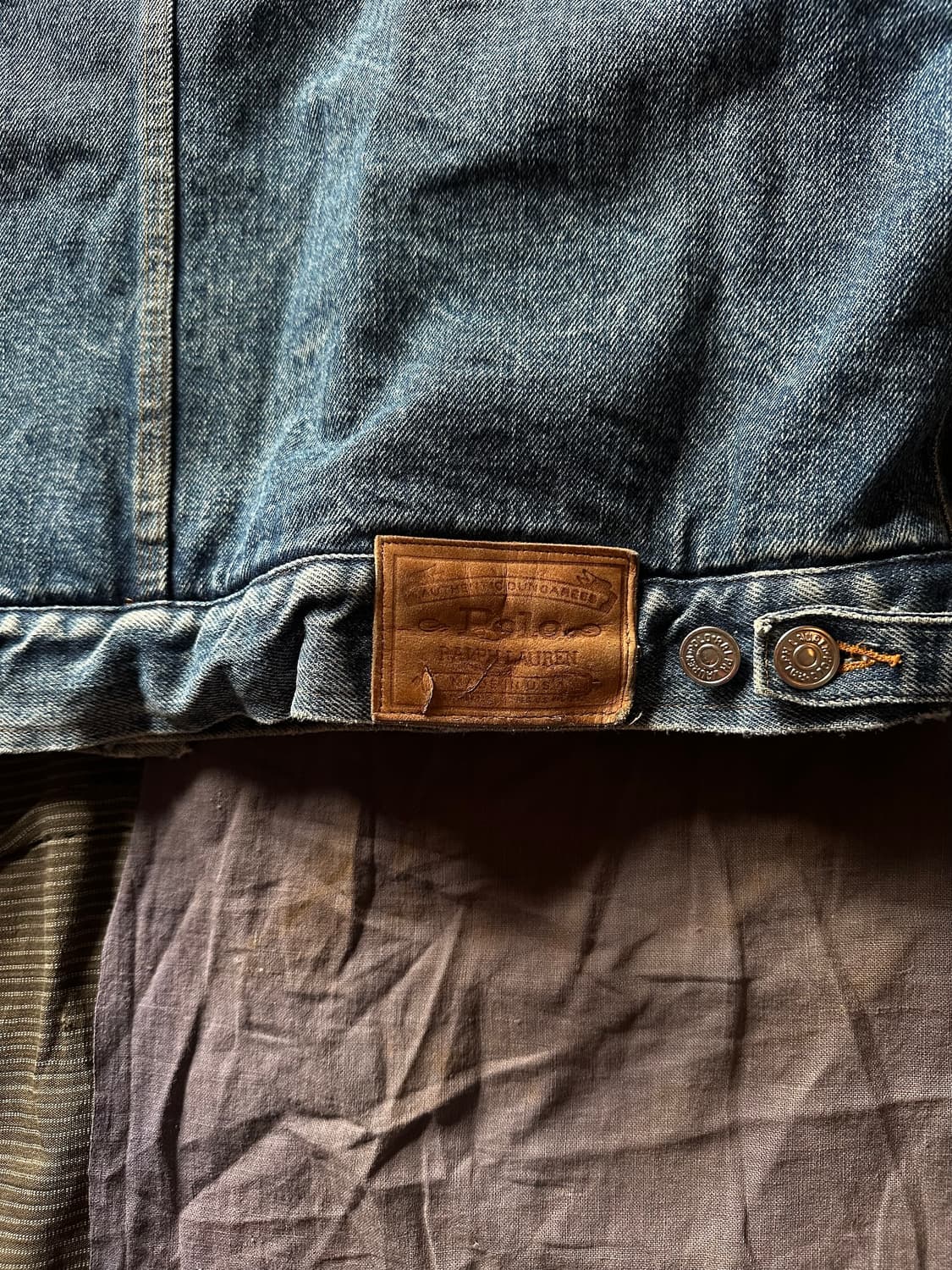 80s Polo Dungarees Denim Jacket 상품이미지8