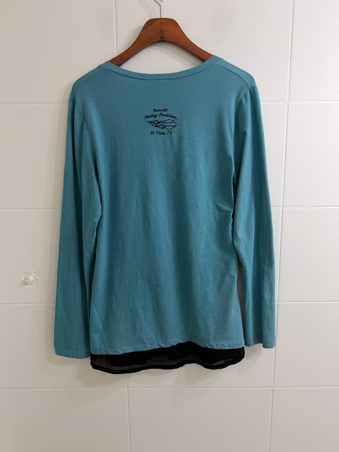 (상의 세트) 할리데이비슨 민트 레이어드 롱슬리브 + 펑크 나시 세트 상품이미지6