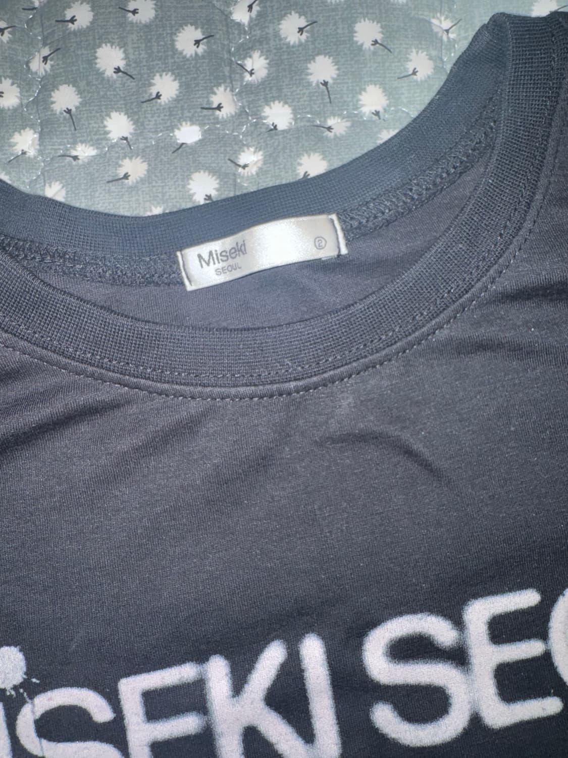 Miseki seoul 미세키 서울 블랙 반팔티 상품이미지2
