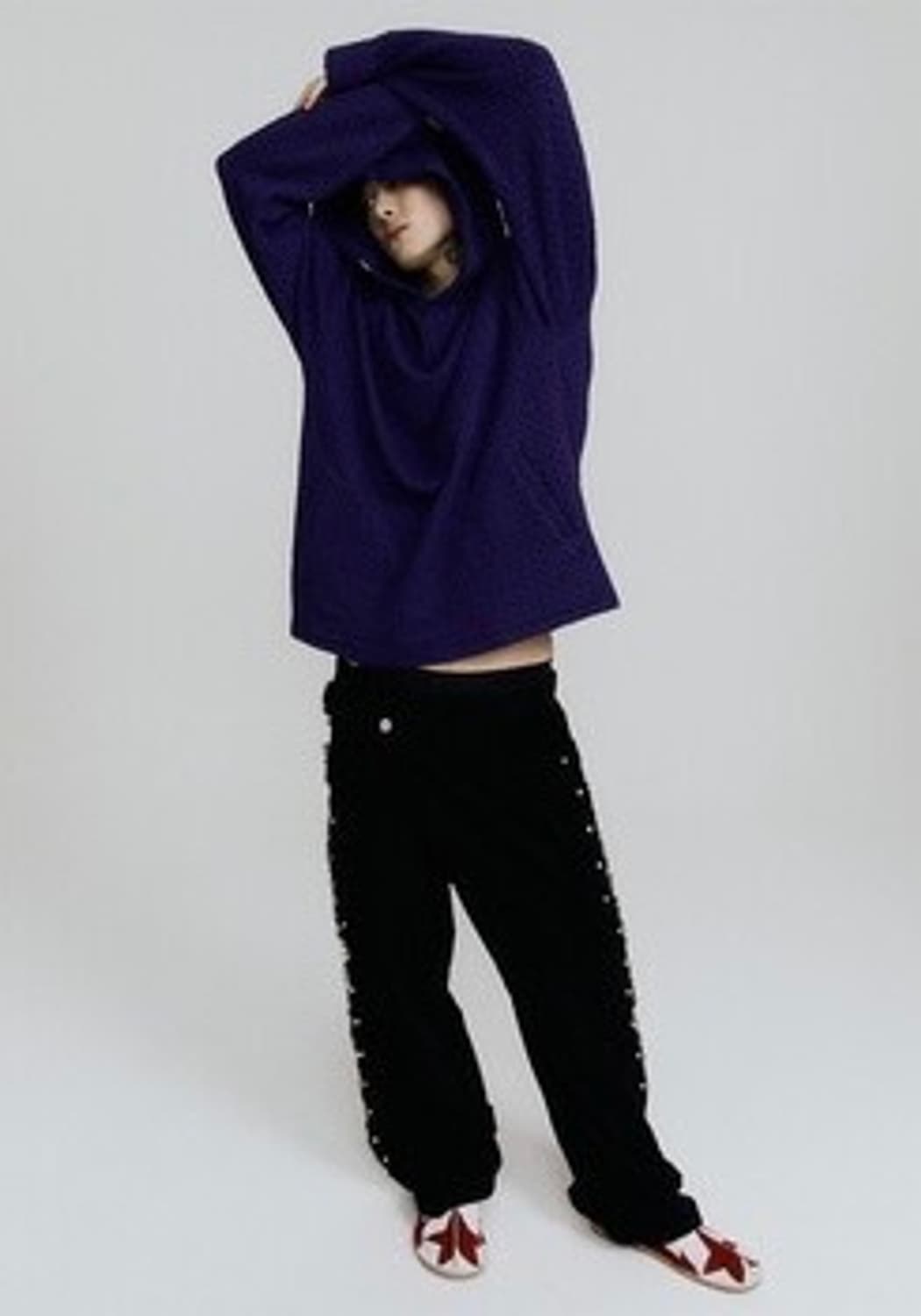 Wesken 22A/W jacquard hoodie (PURPLE) 상품이미지2