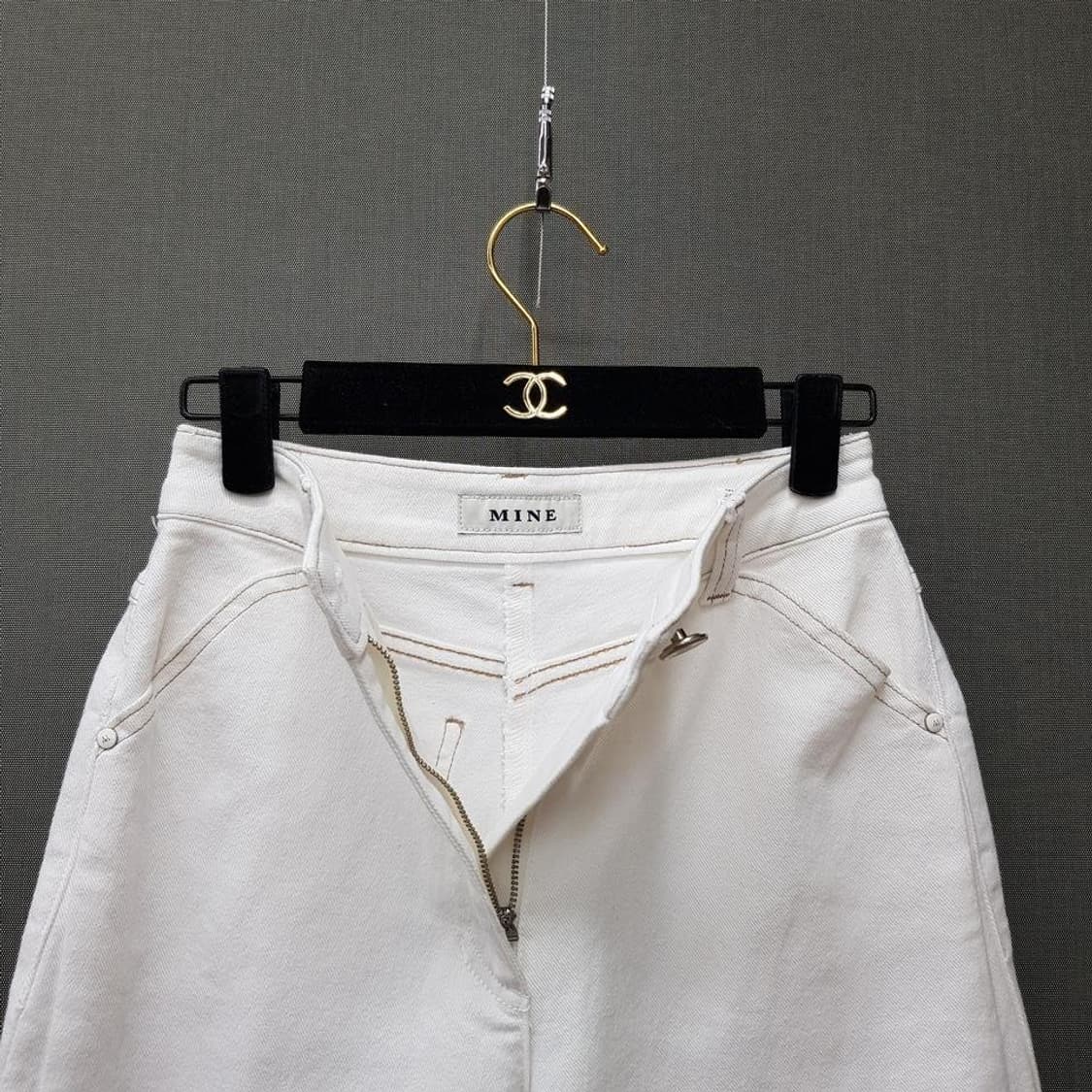 한섬 마인 2025 사이드 패널 와이드 팬츠 61-90사이즈 상품이미지4