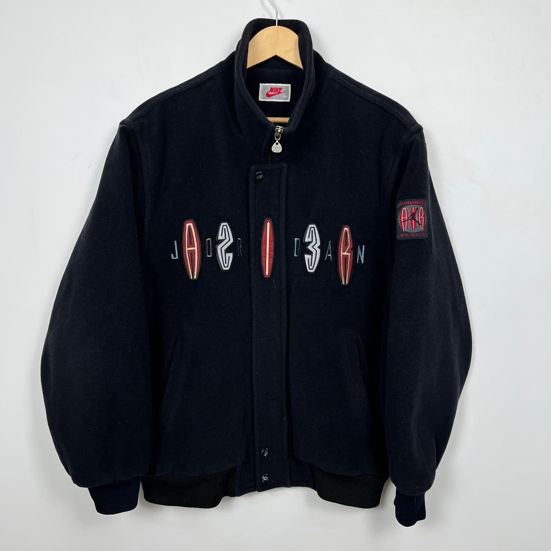 1990s NIKE 나이키 조던 빅로고 울 바시티 자켓 상품이미지3