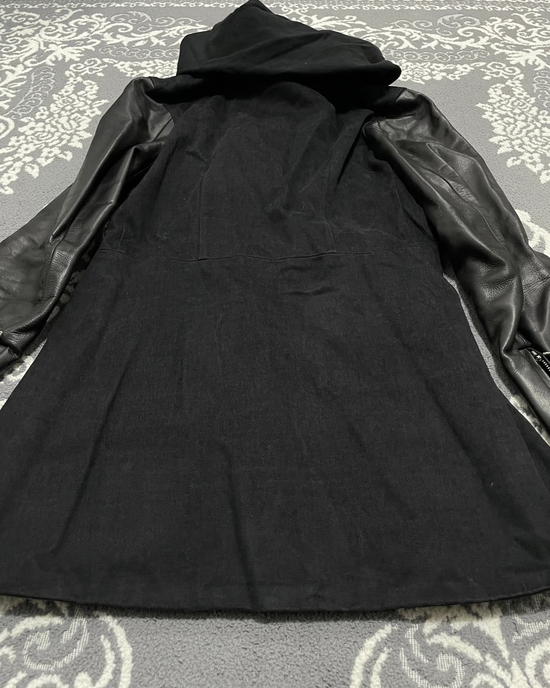 Stud homme horse leather Long Drape Hood 상품이미지9