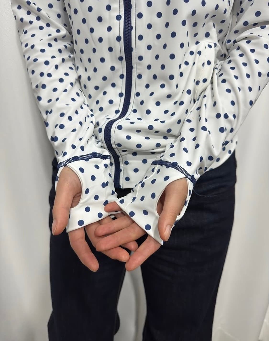도트 후드집업/ Dot hood zipup 상품이미지4