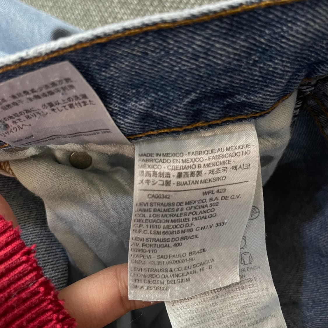 (34) 리바이스 550 35X34 연청 데님 팬츠 상품이미지7