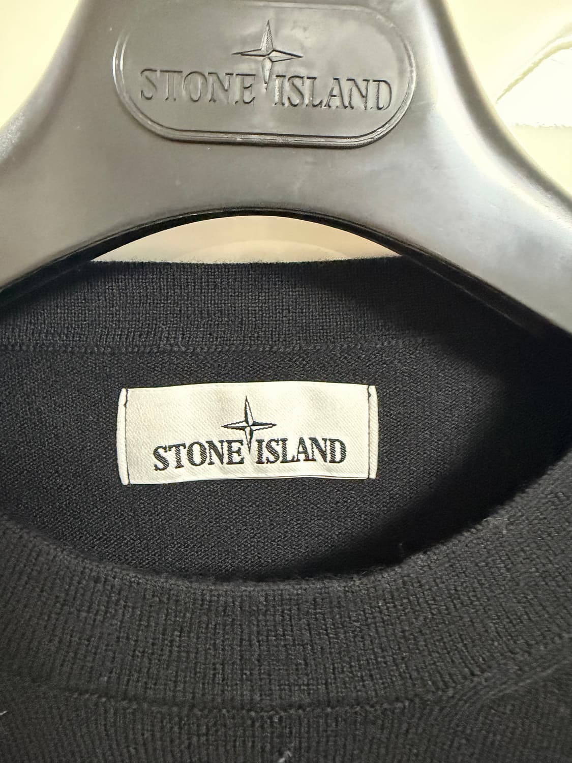 새상품급/스톤아일랜드 울니트 블랙 L 상품이미지2