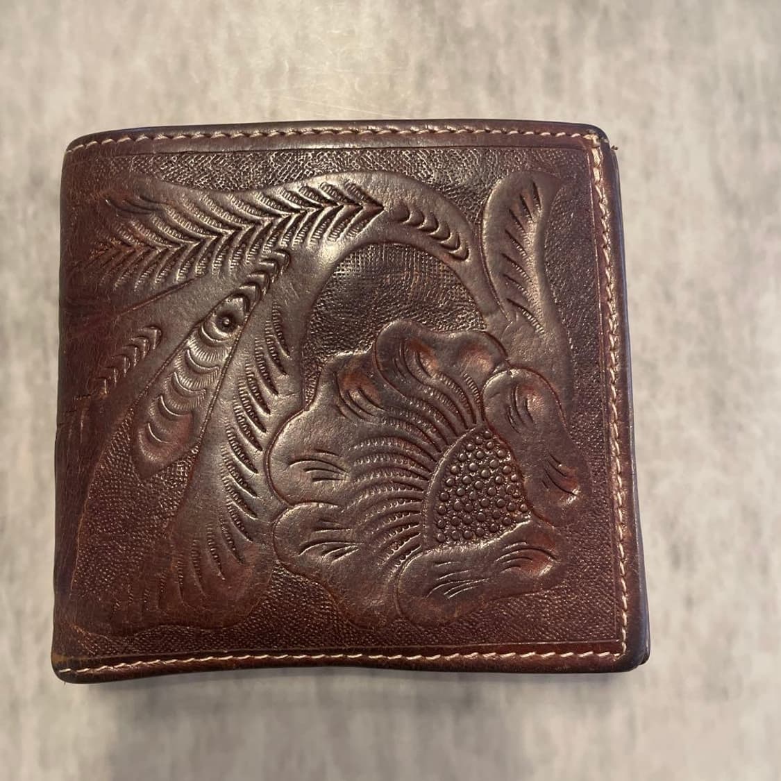 더블알엘 rrl 카빙 레더지갑 상품이미지2