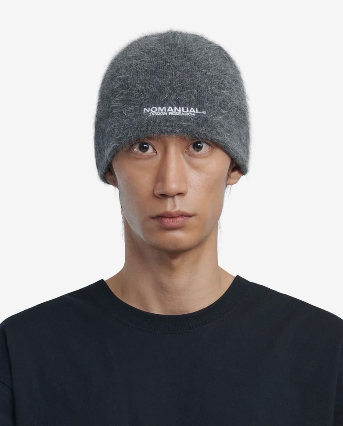 노매뉴얼 NM HAIRY BEANIE - CHARCOAL 상품이미지4