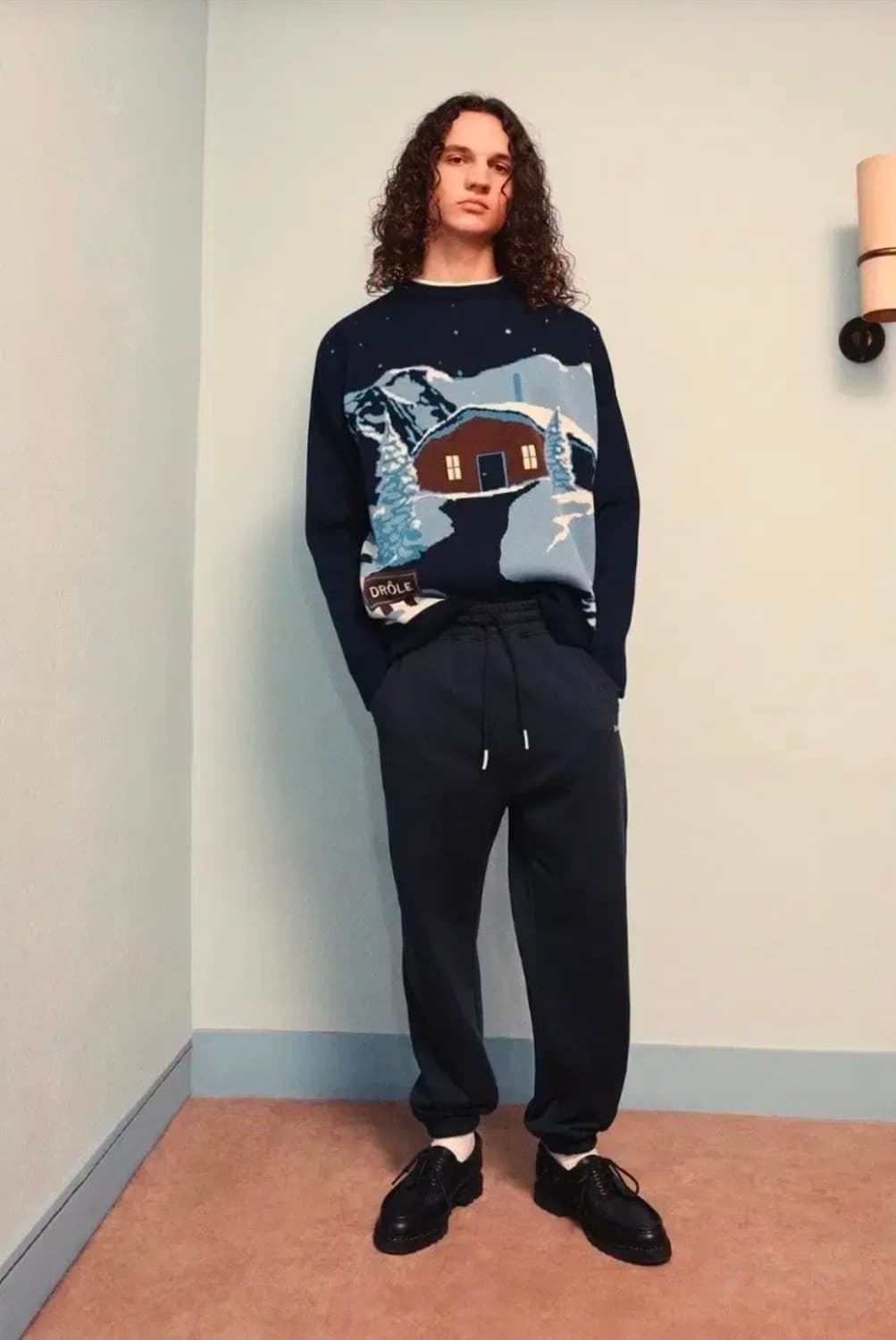 드롤드무슈 골지 니트 네이비 L (Drole de Monsieur) 상품이미지4