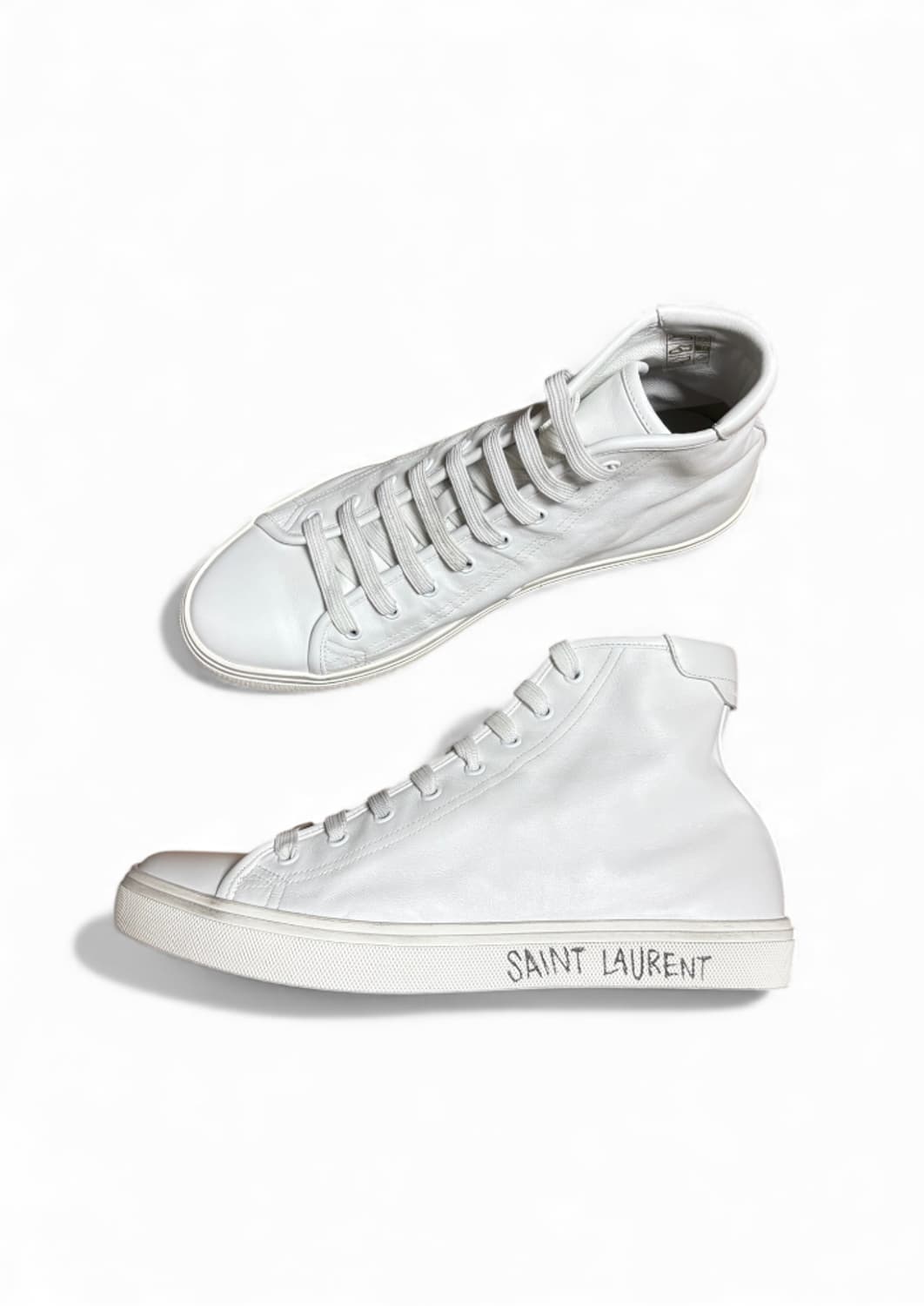 생로랑 하이탑 스니커즈 화이트 42.5 상품이미지3