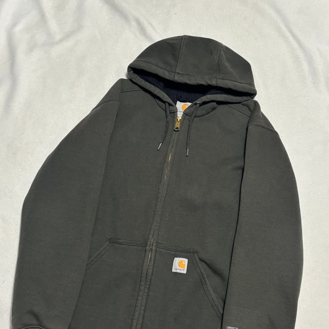 S 칼하트 카키 후드집업 상품이미지1