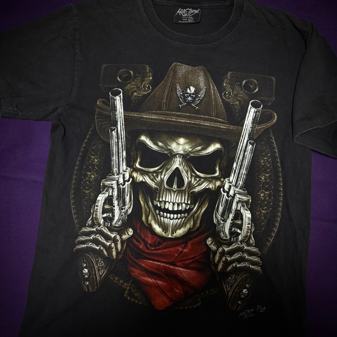 00s Rob S. Orange “Gunslinger Skull” Tee 상품이미지2