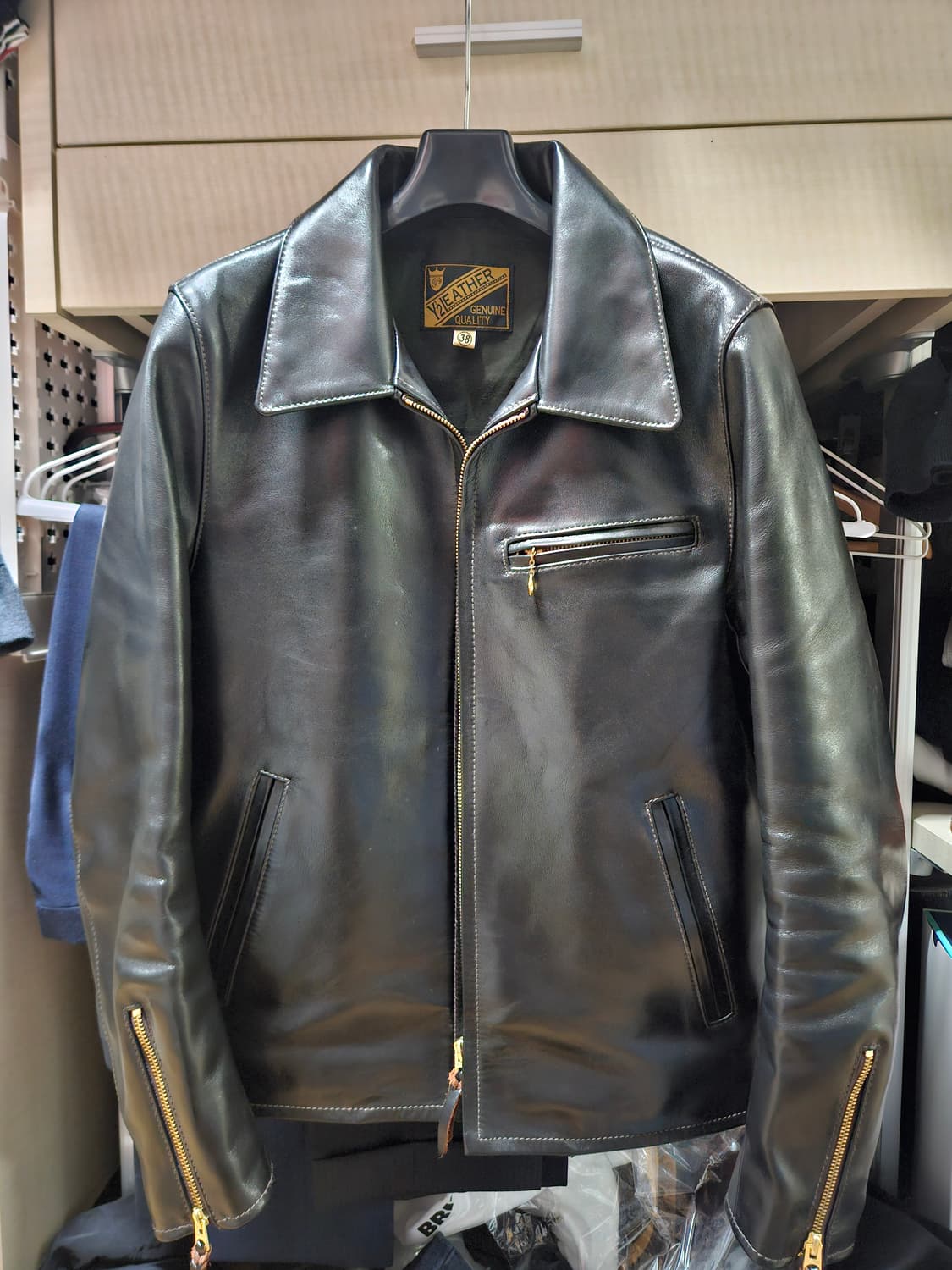 Y2 leather 레더자켓 38 상품이미지1