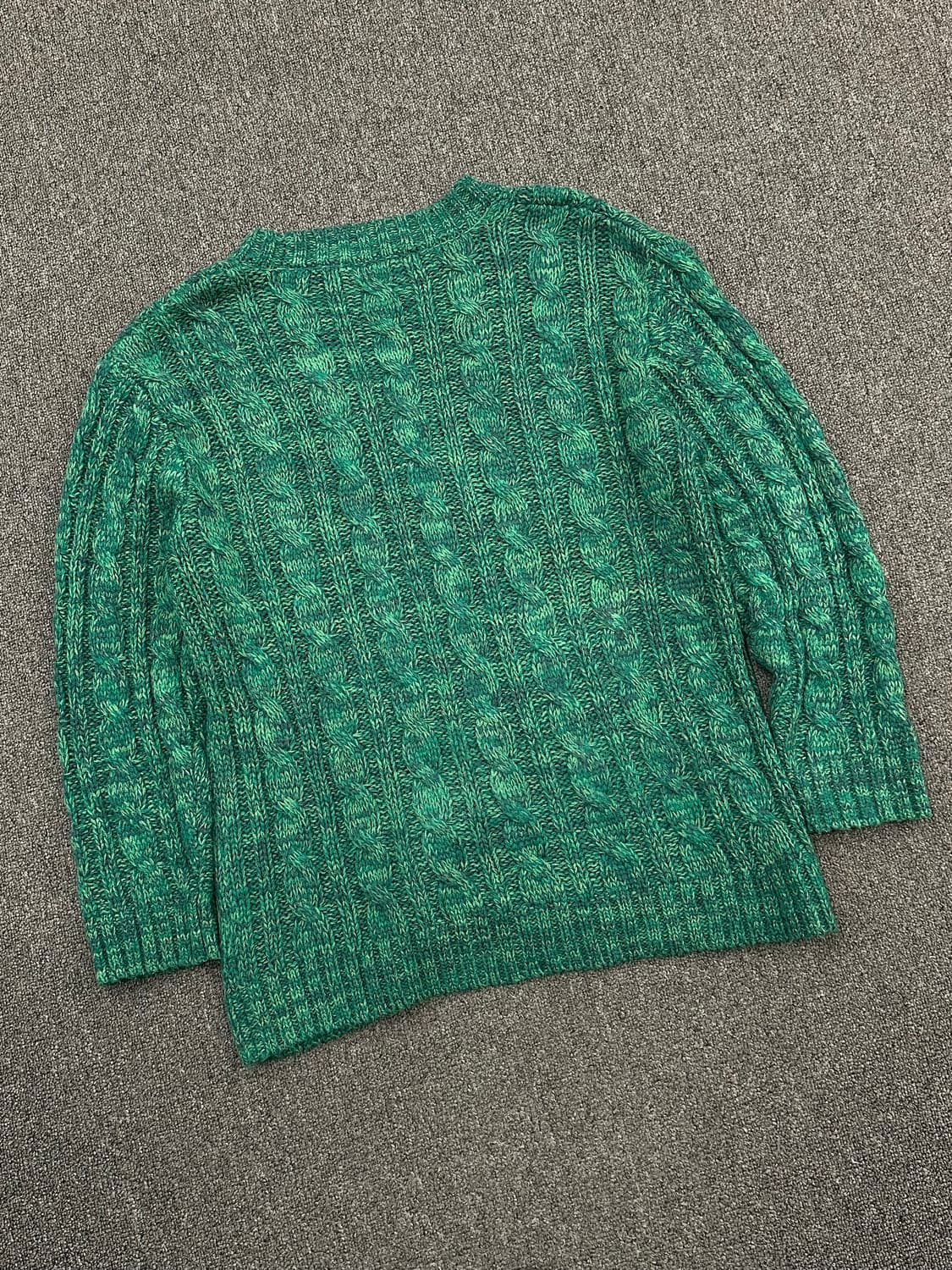 OS)INGNI 빈티지 여성 꽈배기 패턴 롱 가디건 상품이미지7