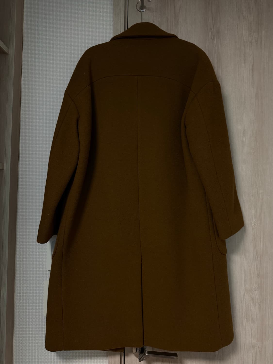 스튜디오톰보이 브라운 울 혼방 롱 코트 상품이미지7