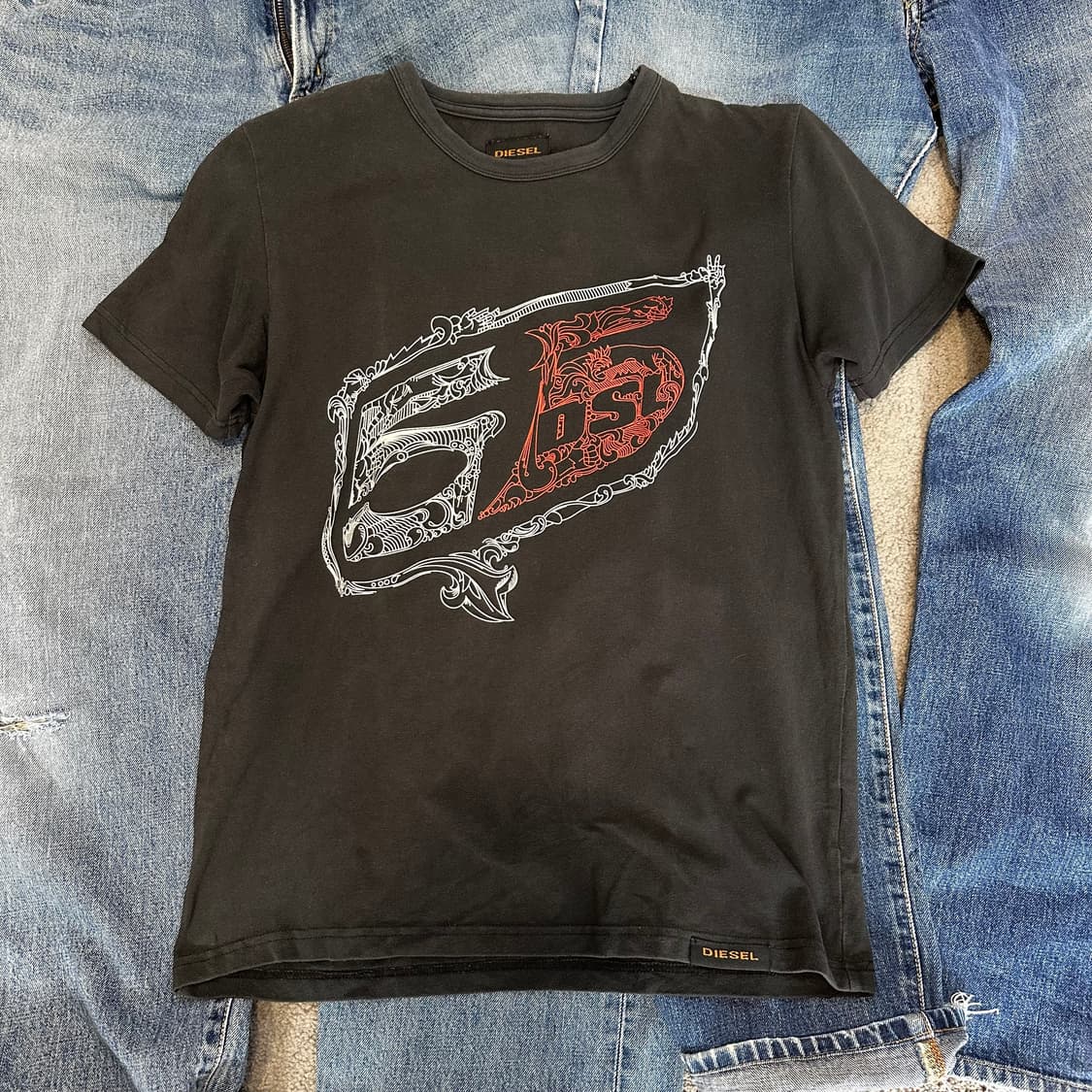 디젤 55DSL 그래픽 반팔 티셔츠M 상품이미지2