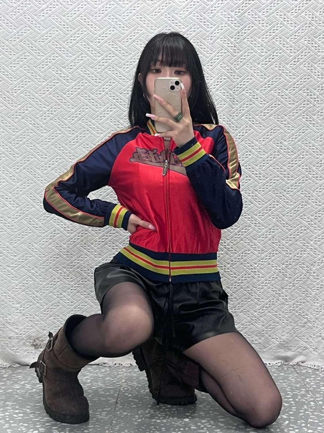 본더치 레트로 Y2K 90's 레이싱 바시티 져지 집업  M C12542 상품이미지1