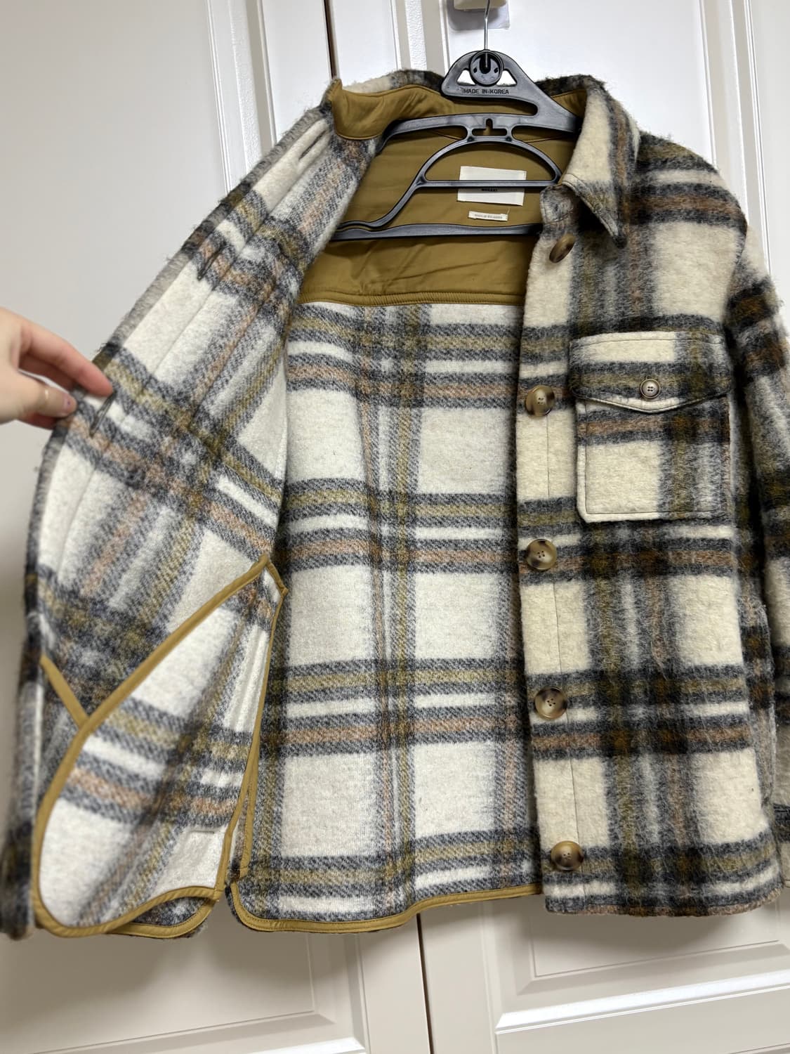 이자벨마랑 체크 아웃터 36 상품이미지3