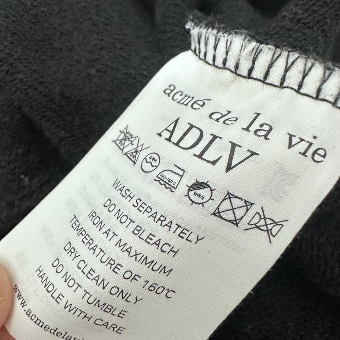 아크메드라비 ADLV 후드티 블랙 110(2XL) 상품이미지9