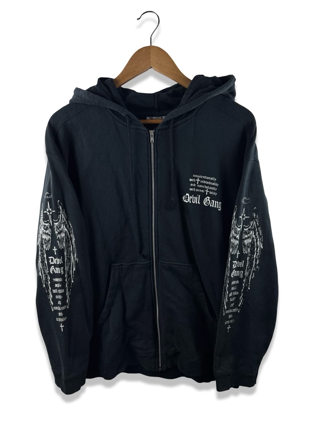 JPN 펑크 갸루 프린팅 후드집업1971 상품이미지2