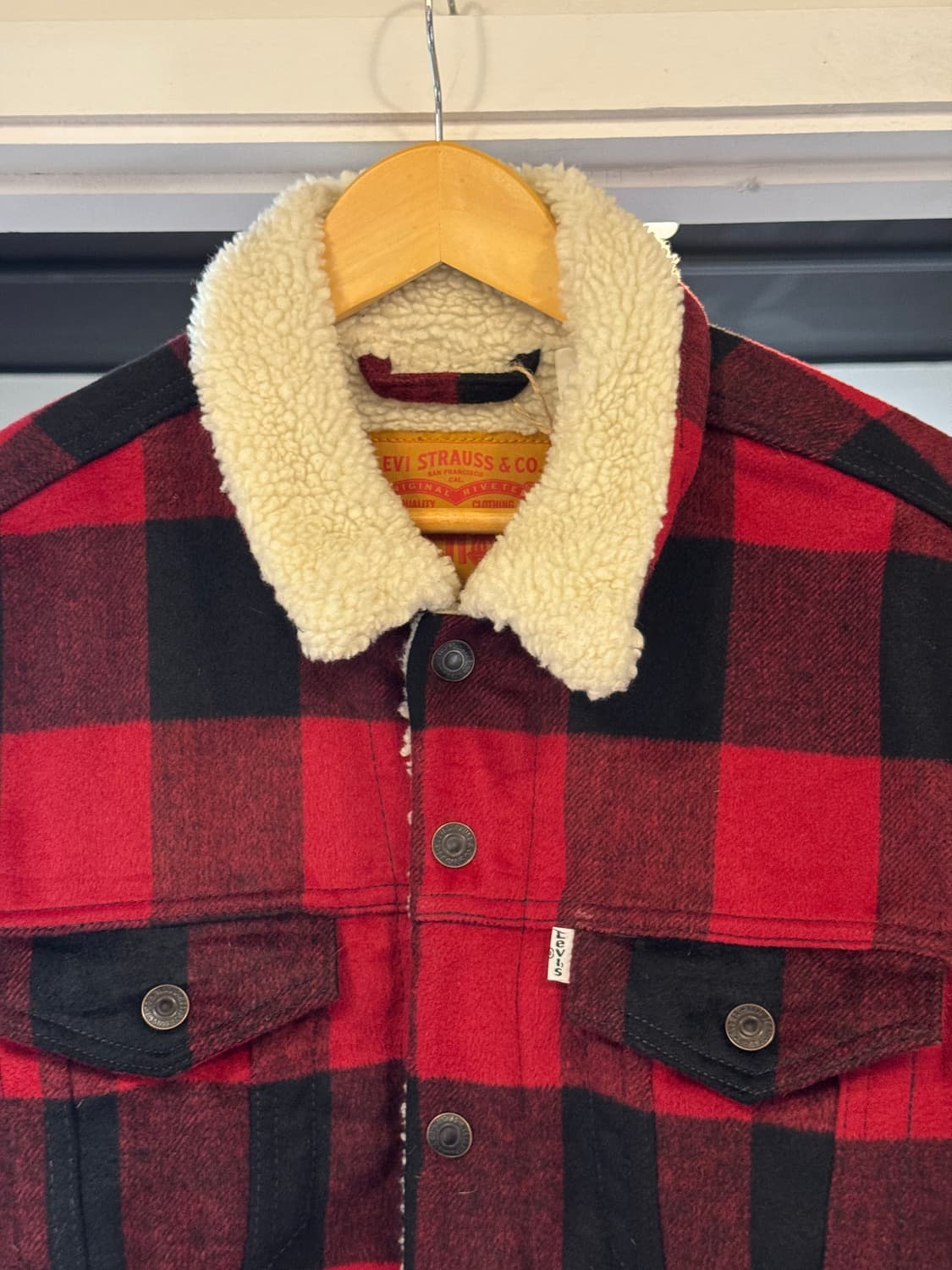 리바이스 버팔로체크 양털 자켓 L 상품이미지2