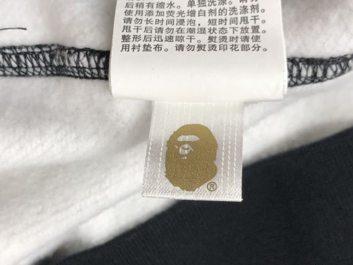 베이프 더블 샤크 카모 후드집업 블랙 M 상품이미지6