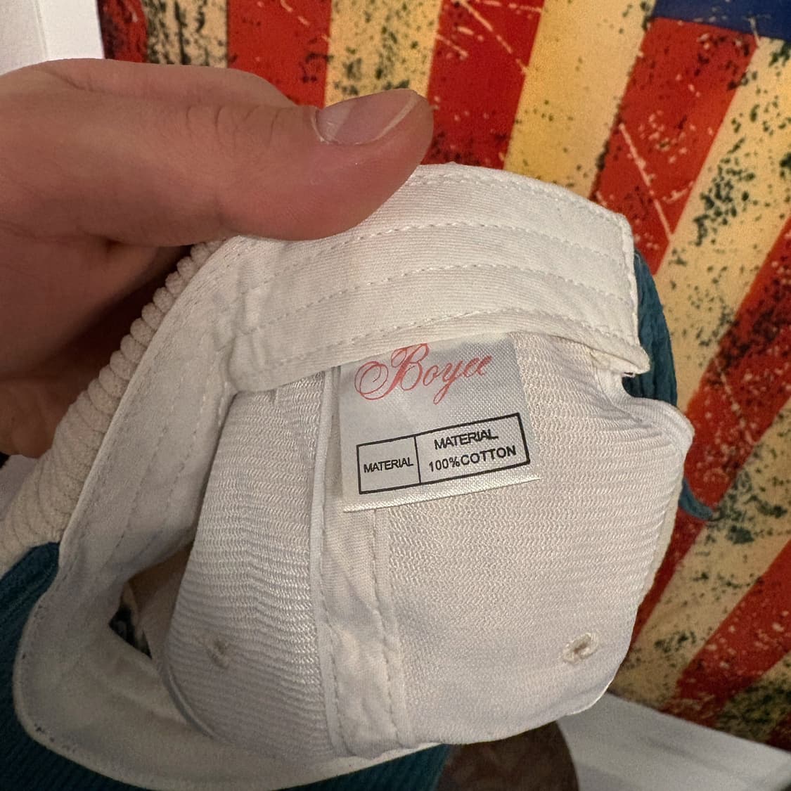 빈티지 원더 레터링 배색 코듀로이 볼캡 N265 상품이미지5